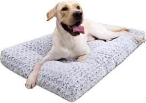 Washable Dog Bed Deluxe Plush Dog Crate